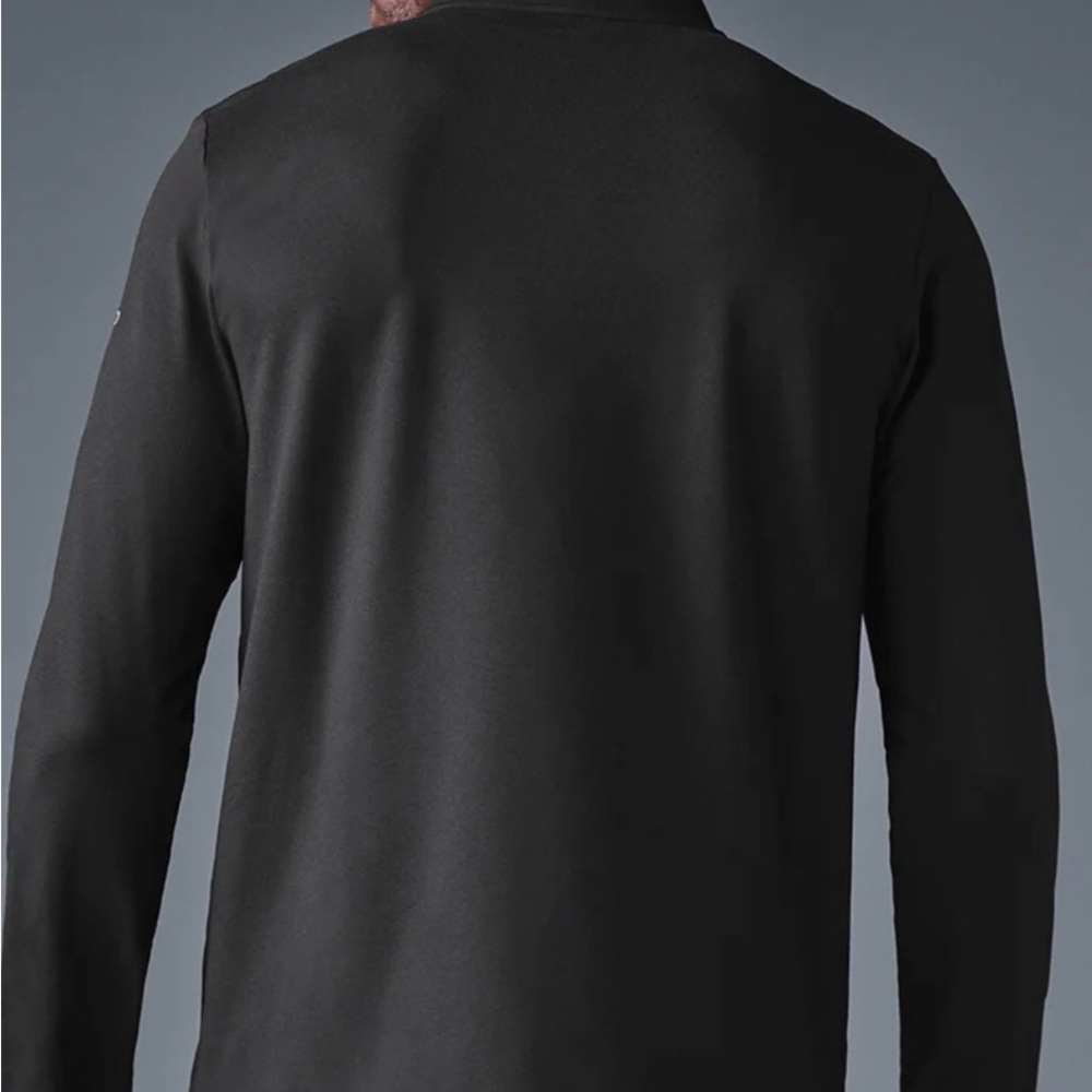 Mens Alo Conquer 1/4 Reform Long Sleeve - Large - Black NWT - Picture 4 of 5